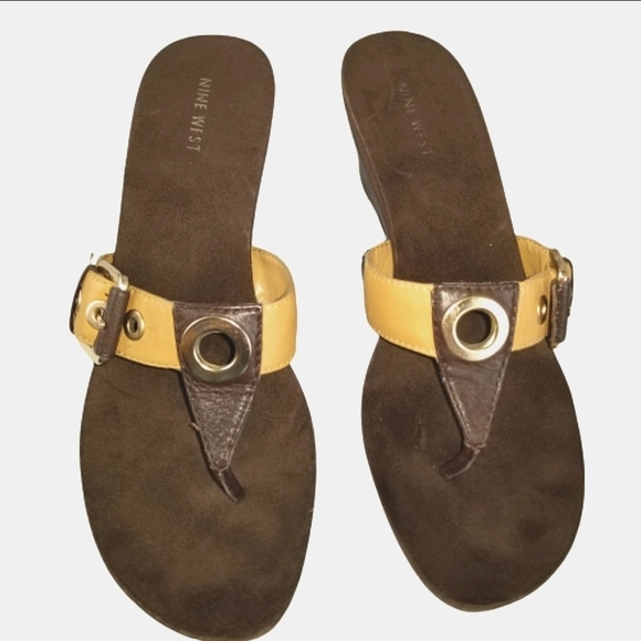 Nine West Levehim wedge thong sandal - Picture 3 of 9